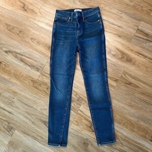 Madewell 10” high rise skinny jeans